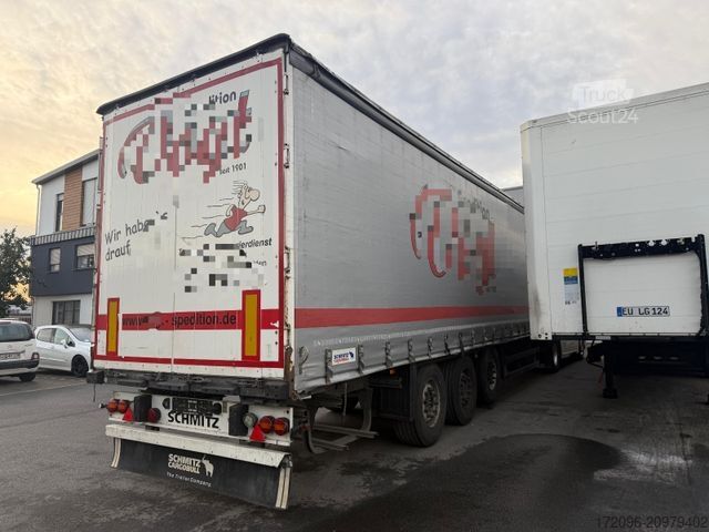 Auflieger mit Pritsche & Plane SCHMITZ CARGOBULL SCS 24/L Lift, Edscha, SECURITY tarp, Safetyroof