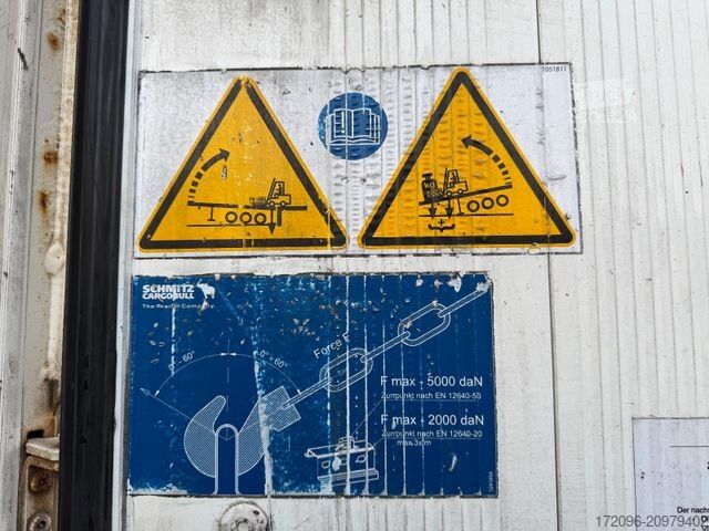 Auflieger mit Pritsche & Plane SCHMITZ CARGOBULL SCS 24/L Lift, Edscha, SECURITY tarp, Safetyroof