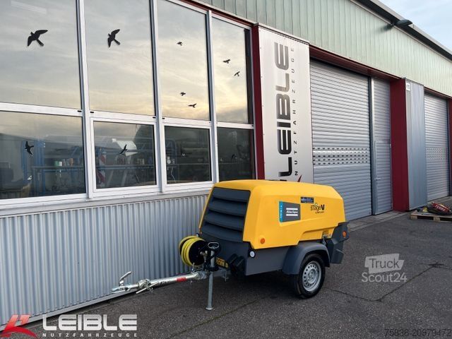 Altro Atlas Copco Kompressor XAS58-7G*2xHammer+Erdrakete*Neuwertig