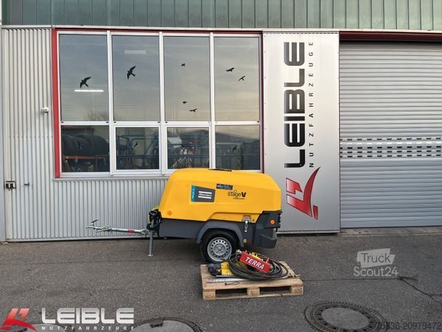 Altro Atlas Copco Kompressor XAS58-7G*2xHammer+Erdrakete*Neuwertig