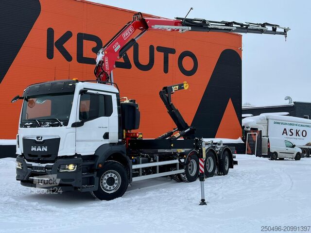 Système de bras à crochet MAN TGS 35.480 8x4*4 FASSI F275 / HYVALIFT 26 ton /...