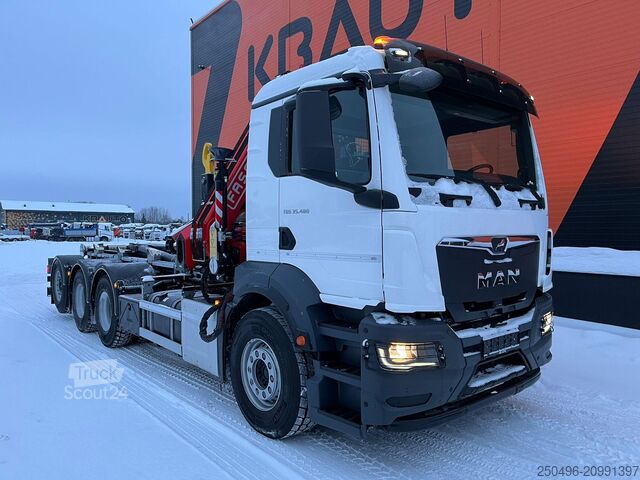 Système de bras à crochet MAN TGS 35.480 8x4*4 FASSI F275 / HYVALIFT 26 ton /...