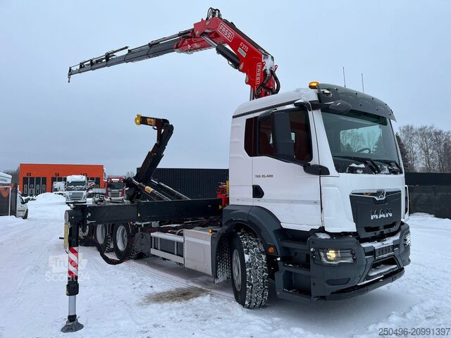 Système de bras à crochet MAN TGS 35.480 8x4*4 FASSI F275 / HYVALIFT 26 ton /...