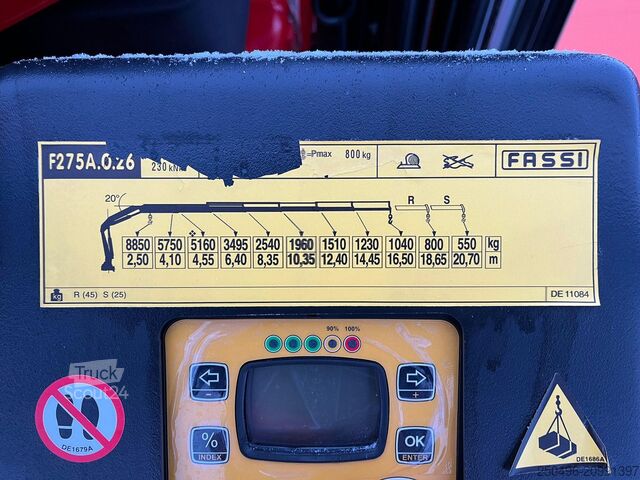 Système de bras à crochet MAN TGS 35.480 8x4*4 FASSI F275 / HYVALIFT 26 ton /...