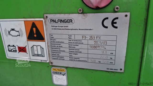 Impilatore di container PALFINGER F3-253PX / Podwieszany pod naczep? - przyczep? /