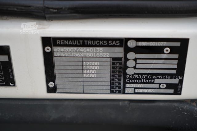 Camion jumbo RENAULT D 240 / 4x2 / KONTENER / 7,7 M / WINDA DHOLLANDI