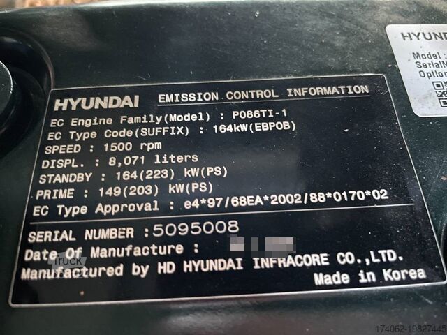 Aggregaat Hyundai P086TI-1 - 165 kVA Generator - DPX-19851