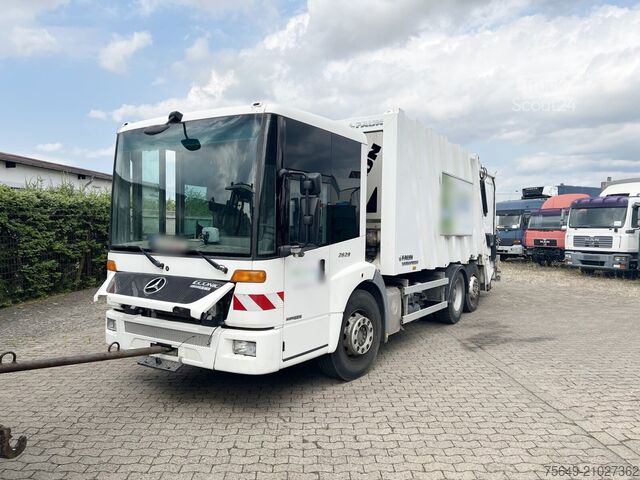Camion à ordures Mercedes-Benz Econic 2629 L/NLA 6x2/4, Ersatzteilspender! Econic 2629 L/NLA 6x2/4, EEV, Lenkachse, FAUN Variopress 522, Zöller-Schüttung, Ersatzteilspender!