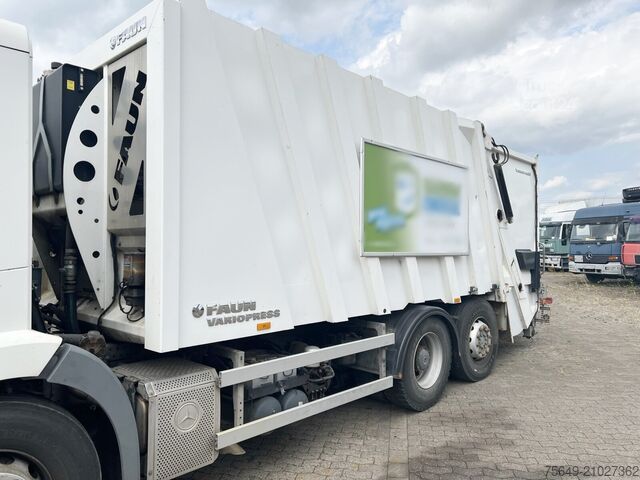 Camion à ordures Mercedes-Benz Econic 2629 L/NLA 6x2/4, Ersatzteilspender! Econic 2629 L/NLA 6x2/4, EEV, Lenkachse, FAUN Variopress 522, Zöller-Schüttung, Ersatzteilspender!