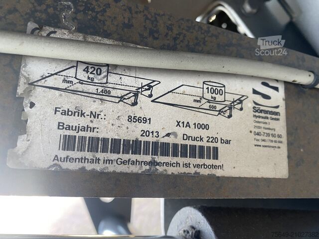 Fourgon tôlé Mercedes-Benz Atego 816 4x2 Atego 816 4x2 mit Sörensen LBW