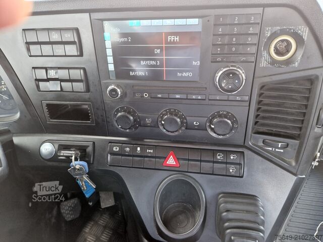 Billenő teherautó Mercedes-Benz Antos 1840 L Antos 1840 L, Gergen Teleskopabsetzkipper Adonis TAK 20, Funk