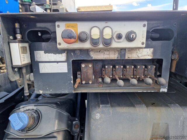 Billenő teherautó Mercedes-Benz Antos 1840 L Antos 1840 L, Gergen Teleskopabsetzkipper Adonis TAK 20, Funk