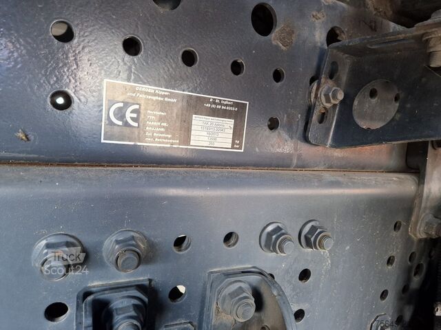 Billenő teherautó Mercedes-Benz Antos 1840 L Antos 1840 L, Gergen Teleskopabsetzkipper Adonis TAK 20, Funk