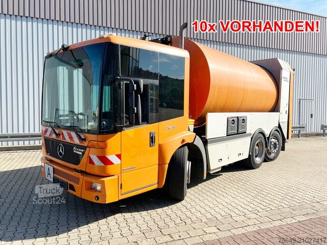 Camión de la basura Mercedes-Benz Econic 2629 L/NLA 6x2/4 Econic 2629 L/NLA 6x2/4, EEV, Lenkachse, FAUN Rotopress 519L, Zöller-Schüttung