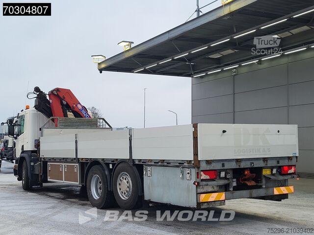 Plateau de chargement Scania P360 P 6X2 HMF 1820-K4 Crane rotator Lift+steer...