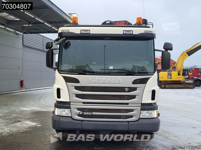 Plateau de chargement Scania P360 P 6X2 HMF 1820-K4 Crane rotator Lift+steer...