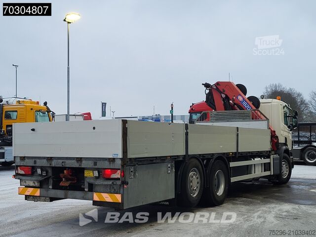 Plateau de chargement Scania P360 P 6X2 HMF 1820-K4 Crane rotator Lift+steer...