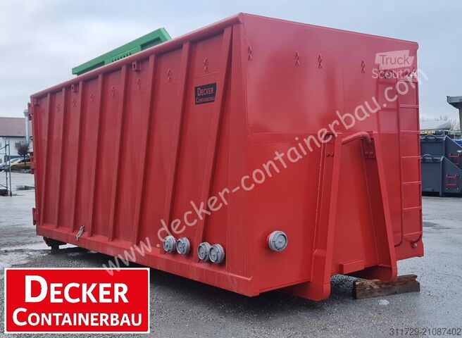 Contenedor de volteo Decker Containerbau Abrollcontainer, Püffercontainer