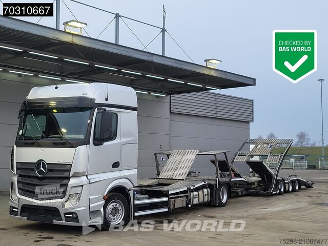 Car transporter Mercedes Actros 1848 4X2 FMS Truck transporter Full Air ...