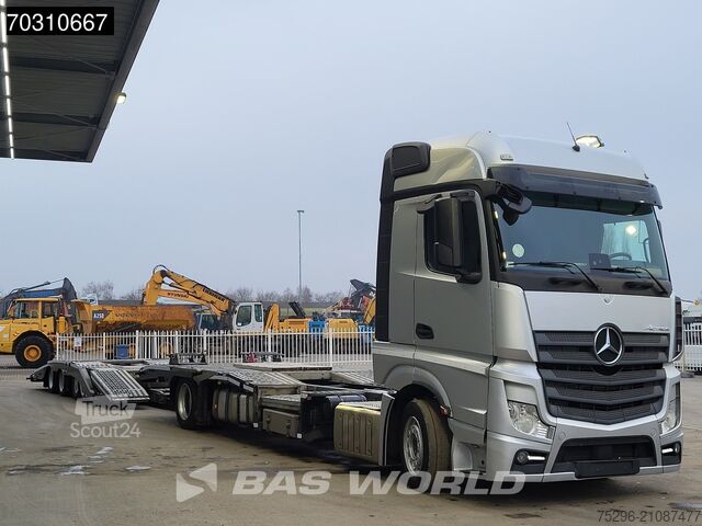 Car transporter Mercedes Actros 1848 4X2 FMS Truck transporter Full Air ...