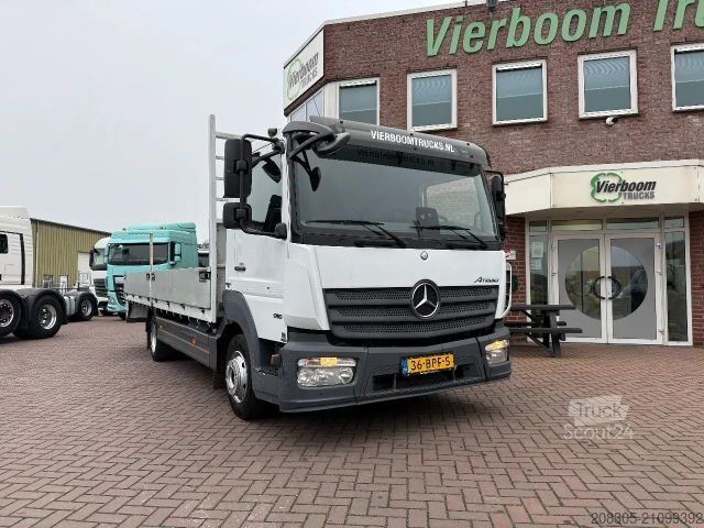 Vrachtauto met open laadbak MERCEDES-BENZ Atego 916 met 6.2m open laadbak / 3e zit / airco