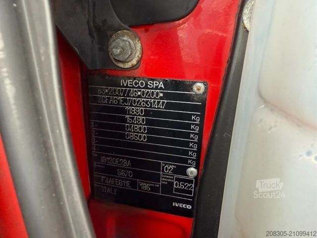 LKW mit Pritsche & Plane IVECO EuroCargo 120 E25 4X2 BAKWAGEN MET SCHUIFZEILEN