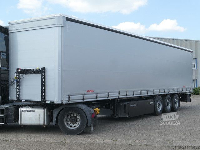 Naczepa otwarta z plandeką KÖGEL SN 24, Edscha, Luft-Lift,  Palettenkasten, BPW