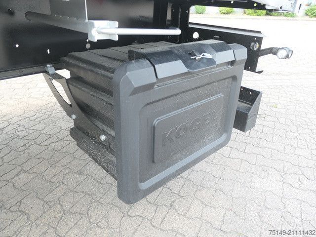 Naczepa otwarta z plandeką KÖGEL SN 24, Edscha, Luft-Lift,  Palettenkasten, BPW