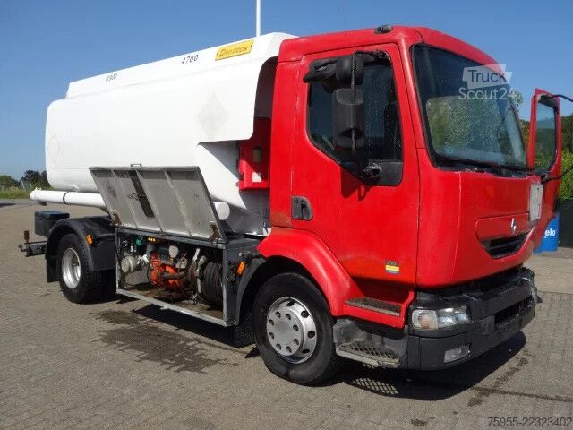 Cisterna Renault Midlum 210 feultanktruck,manualpomp,steelsprings