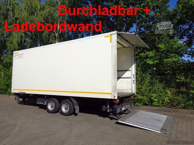 Каросерийно ремарке Möslein TKO 105 Schwebheim  Tandemkoffer, Ladebordwand + Durchladbar