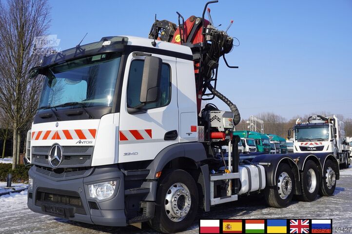 Macara Mercedes-Benz Antos 3240 8×2 / Typhoon L170Z3 crane