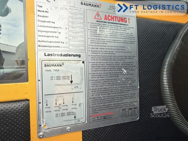 Wózek widłowy boczny Baumann GX 70.50 / 14-11,5 / DIESEL / POSITIONER