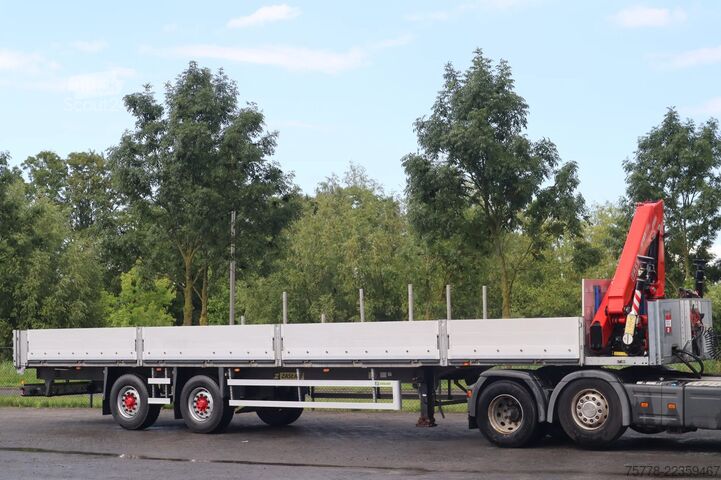 مقطورة منصة Zaslaw 2 AXLE OPEN TRAILER + FASSI F185-4 (YEAR 2023) ...