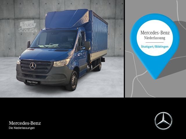 Transportador con plataforma y toldo Mercedes-Benz Sprinter 516 CDI Pritsche Plane Lang Klima