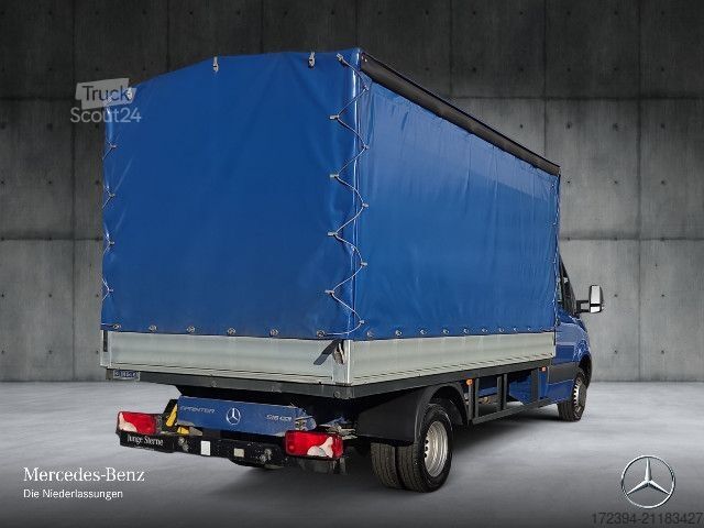 Transportador con plataforma y toldo Mercedes-Benz Sprinter 516 CDI Pritsche Plane Lang Klima