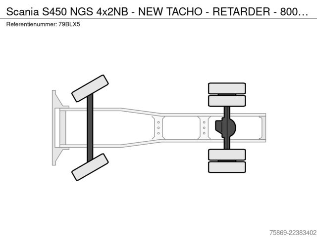  Scania S450 NGS 4x2NB - NEW TACHO - RETARDER - 800 TKM...