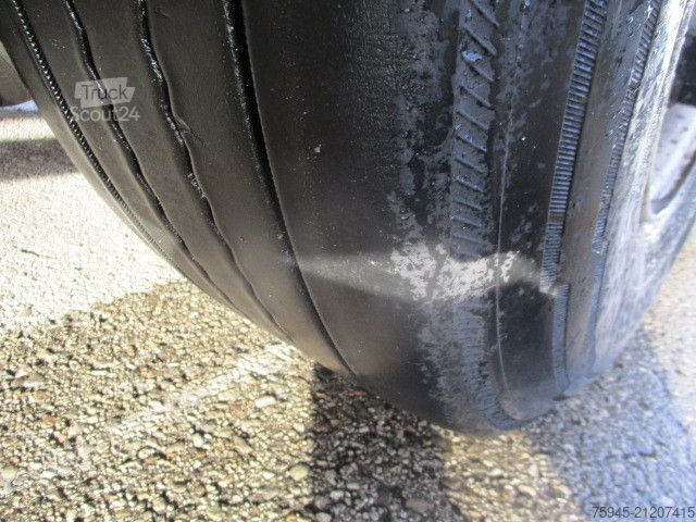 Open semitrailer with tarp SCHMITZ CARGOBULL SCB*S3T, Liftachse, TÜV 07/2026