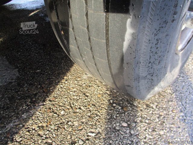 Open semitrailer with tarp SCHMITZ CARGOBULL SCB*S3T, Liftachse, TÜV 07/2026