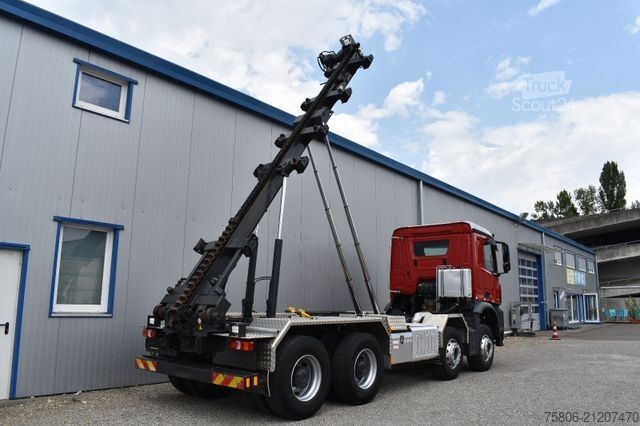 Kamion s kipom s pomičnim kontejnerom MERCEDES-BENZ Arocs 3251 E6 8x4 AHK Retarder Kettengerät