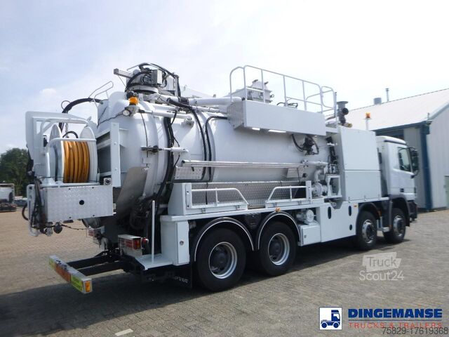 Saugfahrzeug Mercedes Actros 3241 8x4 RHD Huwer vacuum tank / hydroc...