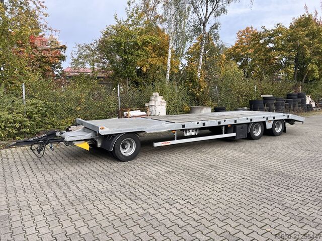 Tieflader Anhänger Möslein TO 3 F Schwebheim  3 Achs Tiefladeranhänger
