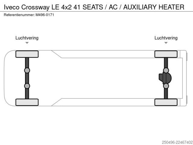 Градски автобус Iveco Crossway LE 4x2 41 SEATS / AC / AUXILIARY HEATER
