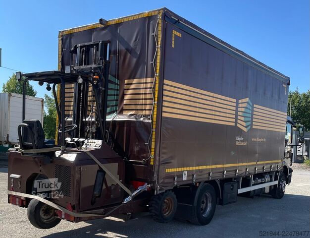бортовой грузовик с тентом MAN MAN TGM 15.290 Stapleraufnahme Edscha