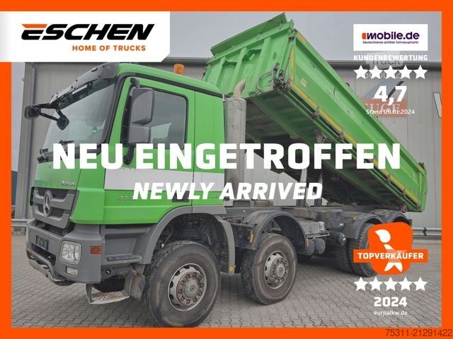 Three-sided tipper truck MERCEDES-BENZ 4141 8x8 AK Actros MP3 | Kupplung/EPS*MEILLER