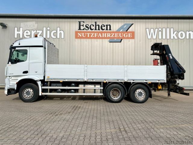 Camion plateau MERCEDES-BENZ Arocs 2545 6x2 | HIAB 192 E-3 Faltbar*5+6. Kreis