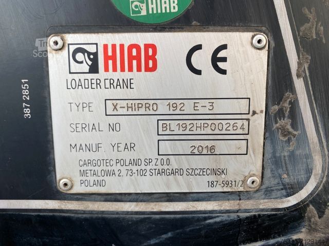 Camion plateau MERCEDES-BENZ Arocs 2545 6x2 | HIAB 192 E-3 Faltbar*5+6. Kreis