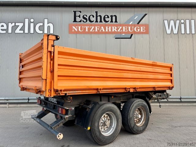 Remolque volquete trilateral KÖGEL ZK 18 | ALU-Kippaufbau*Trommelbremse*1.Hand!