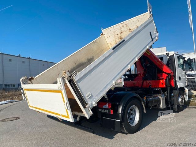 Trójstronna wywrotka MAN TGM18.320/Meiller/Kipper/PK14.501/Funk/NL8To/Top