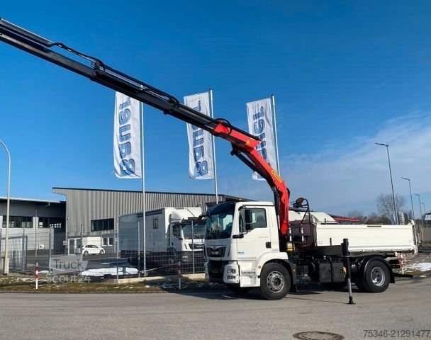Żuraw samochodowy MAN TGM18.320/Meiller/Kipper/PK14.501/Funk/NL8To/Top