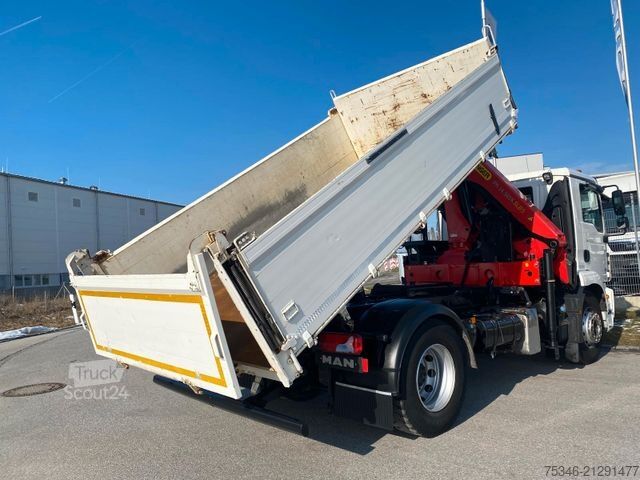 Żuraw samochodowy MAN TGM18.320/Meiller/Kipper/PK14.501/Funk/NL8To/Top